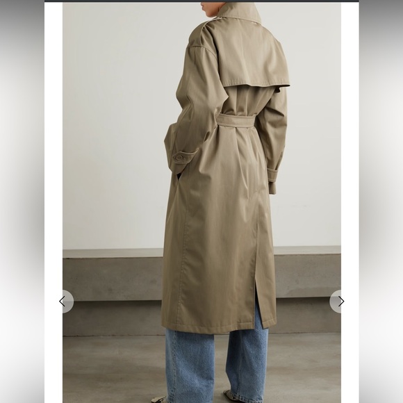 Max Mara Wool Blend Gabardine Trench - Picture 5 of 8